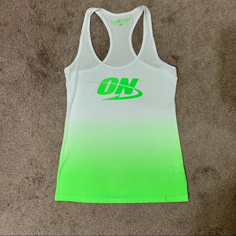 Optimum Nutrition Lime & White Workout Tank
